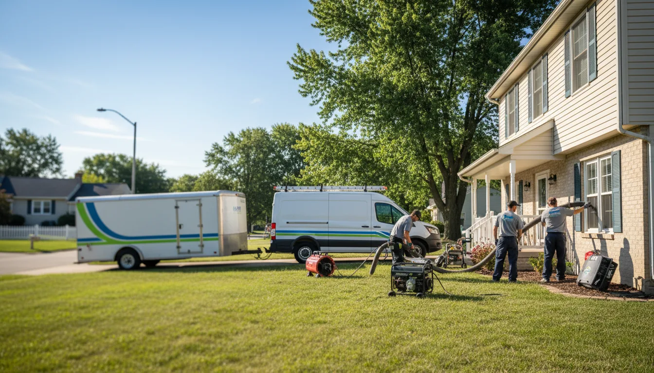 Flooded Basement Restoration And Cleanup With Repair in Tiltonsville, OH near me